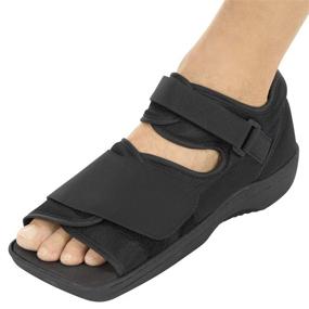 img 4 attached to 🏥 Post-Op Orthopedic Recovery Shoe - Lightweight Medical Boot for Fractured Foot, Injured Toes, Stress Fracture, Sprains - Adjustable Strap, Suitable for Left or Right Foot