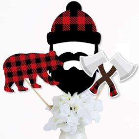 img 3 attached to Lumberjack Channel Flannel Buffalo Centerpiece