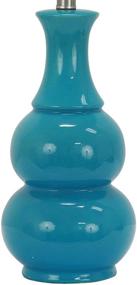 img 2 attached to Stylish and Vibrant Décor Therapy TL17303 Table Lamp in Teal - 14x14x26.5 inches