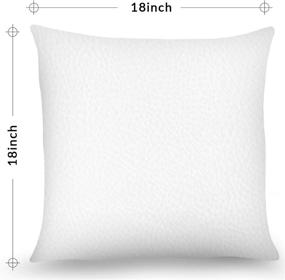 img 3 attached to 🎄 Whaline Christmas Pillow Case Set - White Black Plaid Snowflake Cushion Covers for Home Office Sofa Bed Decor - Throw Pillow Cover for Christmas New Year Party - Pack of 4, 18"x 18