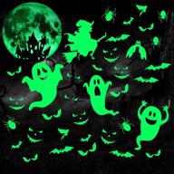 halloween luminous stickers removable peeping logo