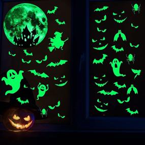 img 3 attached to Halloween Luminous Stickers Removable Peeping