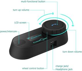 img 2 attached to 🏍️ Enhanced Communication and Safety with FreedConn TCOM-SC 2Pack: Motorcycle Helmet Bluetooth Headset Intercom System