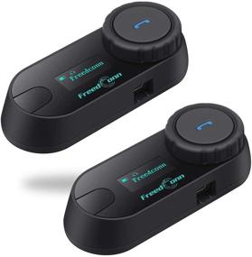 img 4 attached to 🏍️ Enhanced Communication and Safety with FreedConn TCOM-SC 2Pack: Motorcycle Helmet Bluetooth Headset Intercom System