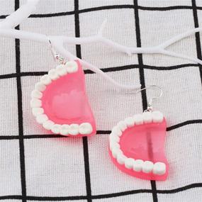 img 3 attached to Dental Teeth Earrings - Funny 3D Tooth Model - Ideal Gift for Dental Students, Hygienists, and Assistants