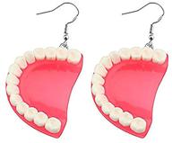 dental teeth earrings - funny 3d tooth model - ideal gift for dental students, hygienists, and assistants logo