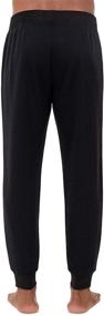 img 3 attached to IZOD Jogger Sleep Pants Black Men's Clothing