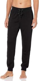 img 4 attached to IZOD Jogger Sleep Pants Black Men's Clothing