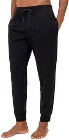img 1 attached to IZOD Jogger Sleep Pants Black Men's Clothing