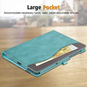 img 1 attached to 📱 Fintie Turquoise Case for Lenovo Tab M10 Plus 10.3", Multi-Angle Viewing Folio Cover with Pocket, Auto Wake/Sleep - 2nd Gen TB-X606F / TB-X606X 10.3" FHD Android Tablet