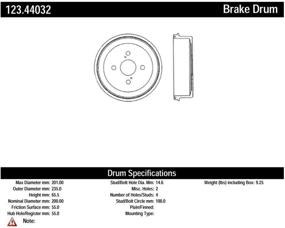 img 1 attached to 🔘 Стандартный тормозной барабан C-Tek от Centric Parts, 123.44032