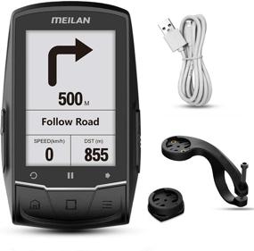 img 4 attached to MEILAN Finder GPS Bike Computer: Enhance Your Cycling with Turn-by-Turn Navigation, Bluetooth Connectivity, and Cadence Sensor Compatibility