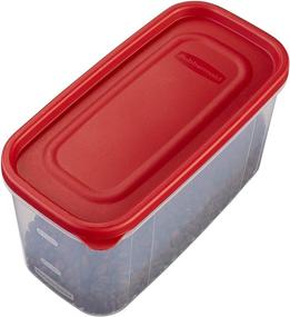 img 2 attached to 📦 Convenient and Spacious Rubbermaid 10-Cup Dry Food Container Set (Set of 3) - Clear