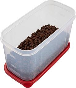 img 1 attached to 📦 Convenient and Spacious Rubbermaid 10-Cup Dry Food Container Set (Set of 3) - Clear