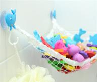 organize and declutter with the miniowls bathtub toy storage hammock! logo