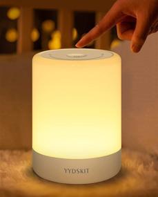 img 4 attached to 🌛 YYDSKIT Nursery Night Light: Dimmable Warm Light, 7 Color Options, Portable LED Rechargeable Lamp for Baby Kids Bedroom
