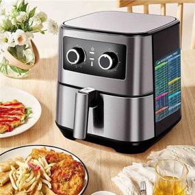 img 2 attached to 🍟 Набор «Air Fryer Accessories Cook Times» - магнитные подсказки и график для быстрого приготовления и жарки (аксессуары для аэрофритюрницы)