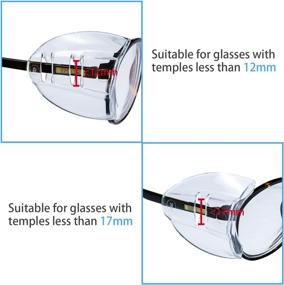 img 1 attached to Glasses Shields Flexible Protection Eyeglasses