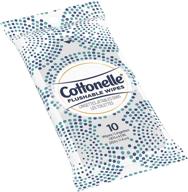 салфетки cottonelle freshcare для взрослых: без спирта, 10 штук, упаковка из 24 - превосходная гигиена и удобство логотип