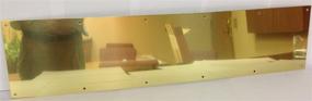 img 1 attached to 🚪 Don-Jo 90 Metal Kick Plate with Brass Tone Finish, 34-inch Width x 8-inch Height, 3/64-inch Thickness