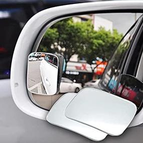 img 1 attached to 🚘 Enhance Road Safety with SHENGYAWAUTO Automotive Blind Spot Mirror: Universal Fit, HD, Stick on, Frameless, Convex, Wide Angle, Rear View Mirror, Square Rectangle