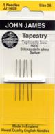 🪡 precision craftsmanship: tapestry hand needles - size 28 5/pkg for exquisite stitching! logo