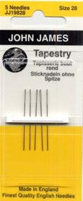 img 1 attached to 🪡 Precision Craftsmanship: Tapestry Hand Needles - Size 28 5/Pkg for Exquisite Stitching!