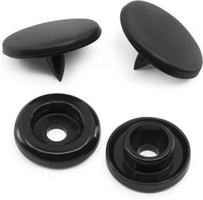 img 2 attached to 🔘 Dritz Plastic Snaps Round Black Size 20 12-Count: Reliable and Versatile Fasteners for Crafts and Sewing Projects