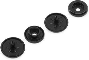 img 1 attached to 🔘 Dritz Plastic Snaps Round Black Size 20 12-Count: Reliable and Versatile Fasteners for Crafts and Sewing Projects