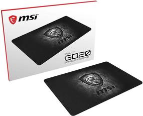 img 4 attached to MSI Гейминг Agility GD20: Ультра-гладкое бесшовное текстильное основание для мыши с резиновой антискользящей основой - толщина 5 мм.