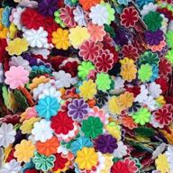 🌸 100pcs butie flower random embroidered patch sew on/iron on patch applique for clothes dress plant hat jeans sewing flowers diy accessory (100pcs-rf-47) logo