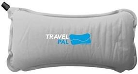 img 1 attached to 🌟 Enhance Your Travel Comfort with the Travel Pal Self Inflating Lumbar Memory Foam Support Pillow in Grey