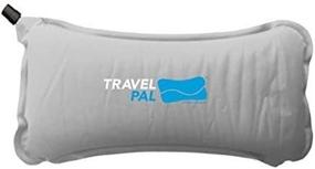 img 4 attached to 🌟 Enhance Your Travel Comfort with the Travel Pal Self Inflating Lumbar Memory Foam Support Pillow in Grey