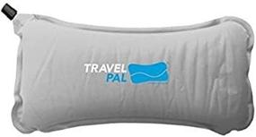 img 2 attached to 🌟 Enhance Your Travel Comfort with the Travel Pal Self Inflating Lumbar Memory Foam Support Pillow in Grey