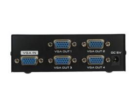 img 2 attached to 💻 Deeirao 4 портовый VGA видеоразветвитель для дублирования экрана ПК на 4 монитора - VGA/SVGA ЖК-КПД Разветвитель, 200МГц поддерживает высокое разрешение до 1920х1400 (4-х портовый разветвитель)