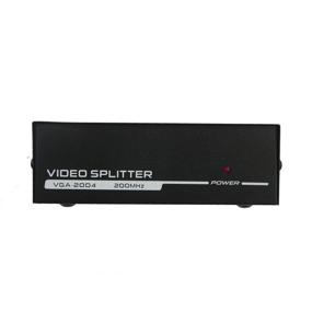 img 3 attached to 💻 Deeirao 4 Port VGA Video Splitter for PC Screen Duplicating 1 PC to 4 Monitors - VGA/SVGA LCD CRT Splitter Box Display, 200MHz Supports High Resolution up to 1920x1400 (4 Port Splitter)