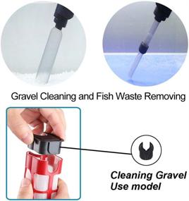 img 2 attached to 🐠 YCTECH Automatic Aquarium Gravel Cleaner: 6 Watt Filter for Cleaning Gravel, Filtration, Pro Sand Washing, Water Changing, Sludge Extraction, and Dirt Suction - Fish Tank Sand Cleaner