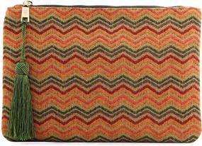 img 4 attached to 👜 Otto Angelino Designer Women’s Bohemian & Fashion Clutch Purse - Slim Yet Spacious Wallet for Money, Cards, Smartphone - Chic & Versatile