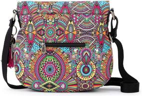 img 3 attached to Sakroots Eco Twill Foldover Crossbody Wanderlust
