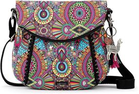 img 4 attached to Sakroots Eco Twill Foldover Crossbody Wanderlust
