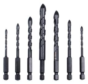 img 3 attached to 🔧 Aiyun Tile Glass Drill Set: 7 Piece, 3-12mm High-Quality Tools