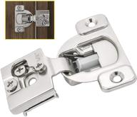 🔧 20-pack 1/2 inch overlay soft close cabinet hinge, 105° concealed hinges, 3-way adjustable face frame kitchen cabinet door hinges, nickel plated stainless steel concealed hinge logo