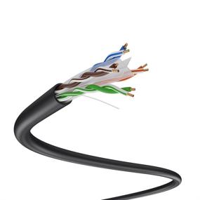 img 2 attached to 🔌 DRIPSTONE 500ft CAT6 Наружный/Под Землей Водонепроницаемый Ethernet Кабель - 23AWG Сплошная Медяная Проволока - Проходит Тест Флюка