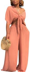 img 4 attached to Aro Lora Womens Outfit Jumpsuit Women's Clothing
