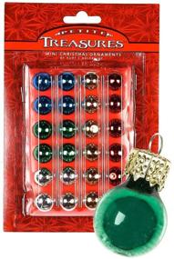 img 4 attached to 🎄 Sparkling 24ct Petite Treasures: Multi-Color Mini Glass Ball Ornaments - Holiday Delight!