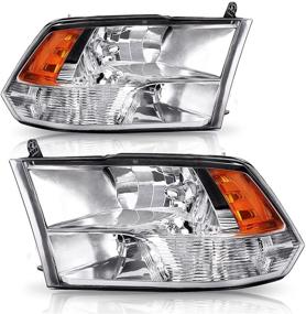 img 4 attached to 🚗 Upgrade Your Dodge Ram: AUTOSAVER88 Headlight Assembly ATHA0070 - Chrome Housing with Daytime Running Lamps - Compatible with 09-18 Dodge Ram 1500 2500 3500 Pickup QUAD