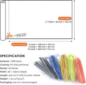 img 2 attached to 🪁 Emma Kites Флуоресцентный оранжевый нейлоновый материал Ripstop - 1,4 унций на кв. ярд, 60x180(ШхД), отталкивающий воду, ветронепроницаемый, пылезащитный - идеально подходит для змеев, надувных сумок, флагов и гамаков.