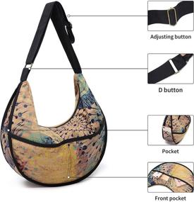 img 2 attached to 👜 OPQRSTU Women's Crossbody Handbag with Shoulder Strap - Women's Versatile Handbag & Wallet Combo in Crossbody Style