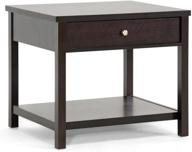 🏷️ baxton studio nashua modern accent table and nightstand: stylish brown furniture for any room logo