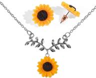 ожерелье с подвеской eiffy sunflower flowers логотип